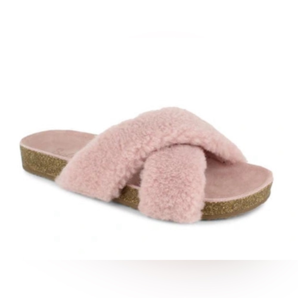 Splendid Rozi Shearling Footbed Sandals - Picture 2 of 9